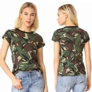Rag & Bone/JEAN Camo Tee Short Sleeve Crew Neck Cotton EUC Size Medium